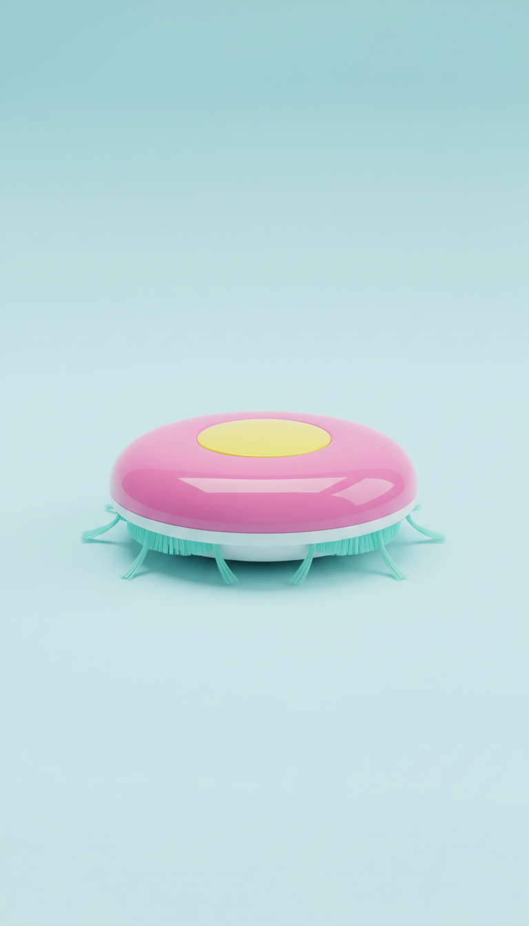 Self-Moving Robot Sweeper with Silicone Edges