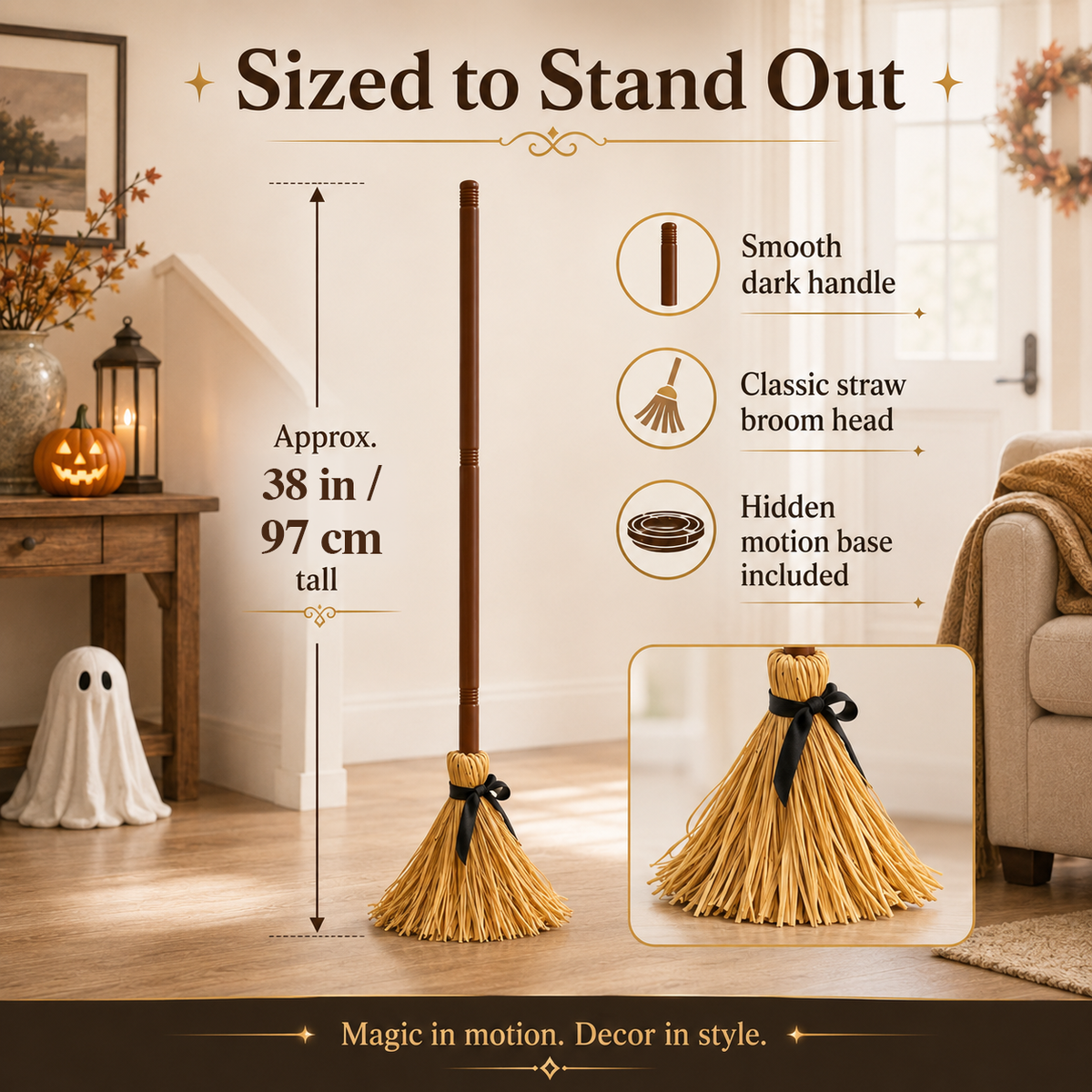 Creep Sweep™ Self-Moving Halloween Broom