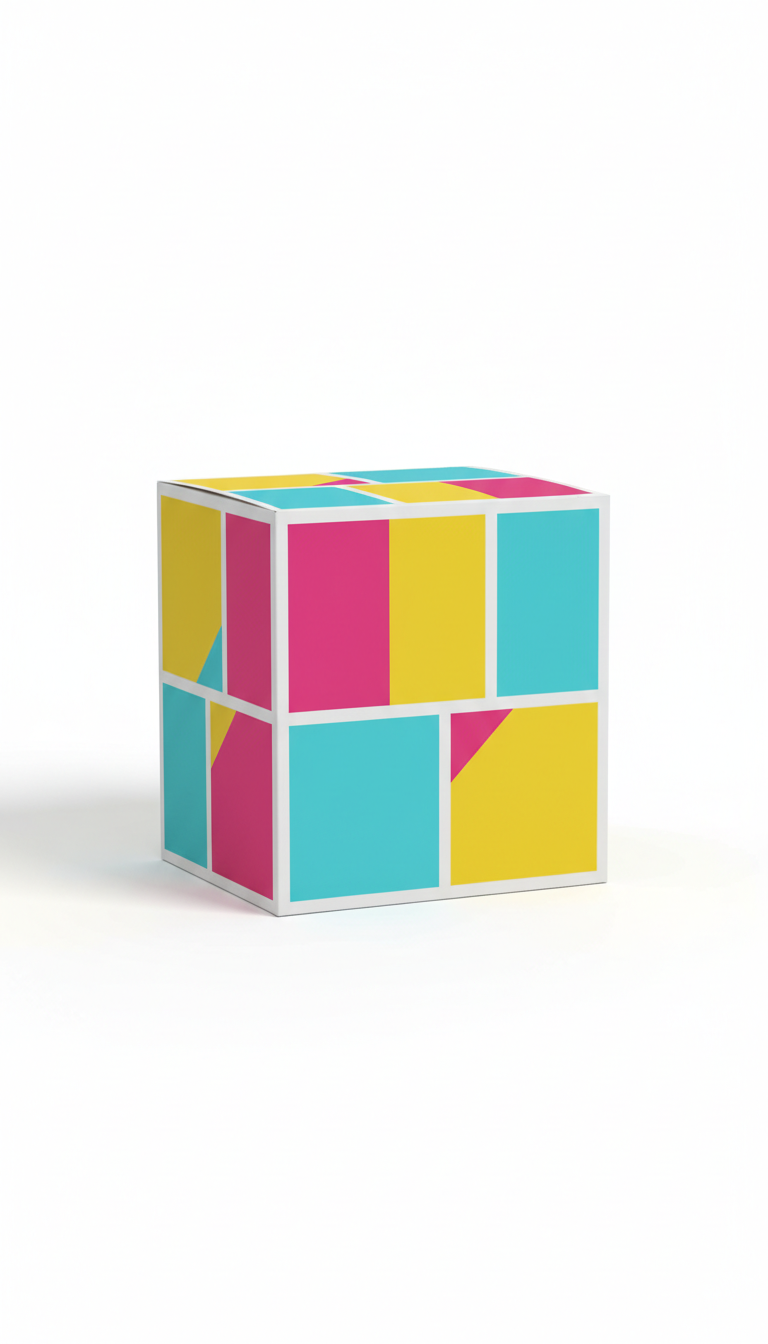 Vibrant Packaging Box with Bold Graphics